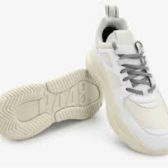 P448 chunky trainers - Luke white recycled NEW size 38 - Picture 5 of 7